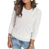 Damen S Langarm Rundhals Pullover Strickpullover Lässig Herbst Winter