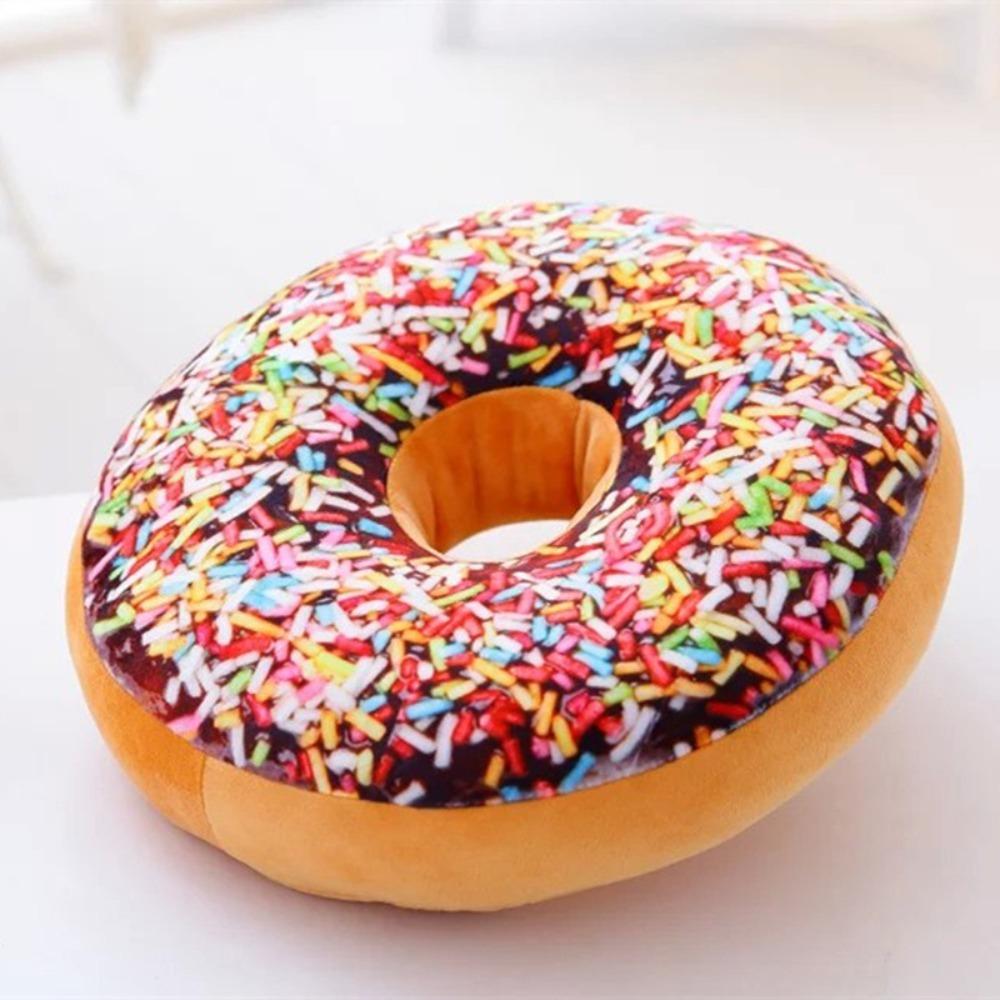 Super Soft Donuts Pillow Home Cushion Chocolate Donuts Pillow Creative Cute Nap Pillow