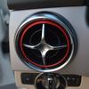 Naklejki Pierścienie Dekoracyjne Nawiewów Klimatyzacji Samochodowej Dla Mercedes Benz SLK SLC R172 SLC180 SLC200 SCL300 SLC43 AMG Pokrywa Dekoracyjna Wylotu Klimatyzacji