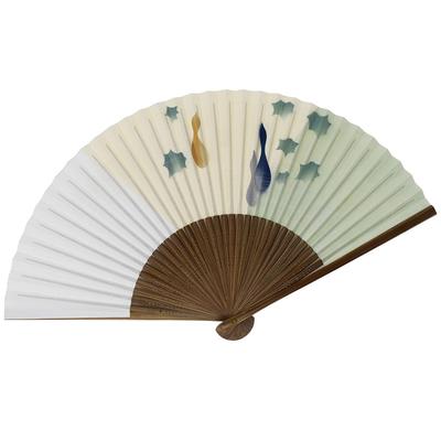 Kimono Gourd Karaki 22cm [Stylish Iroha] Kyoto-style Fan, Design, Wood, Men's,