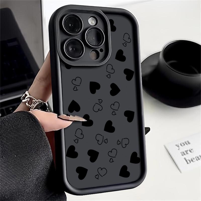 Personalized phone case iphone16pro For iPhone 16 15 Pro Max 16 Plus 14 13 12 11pro Love Heart Soft Shockproof Cover
