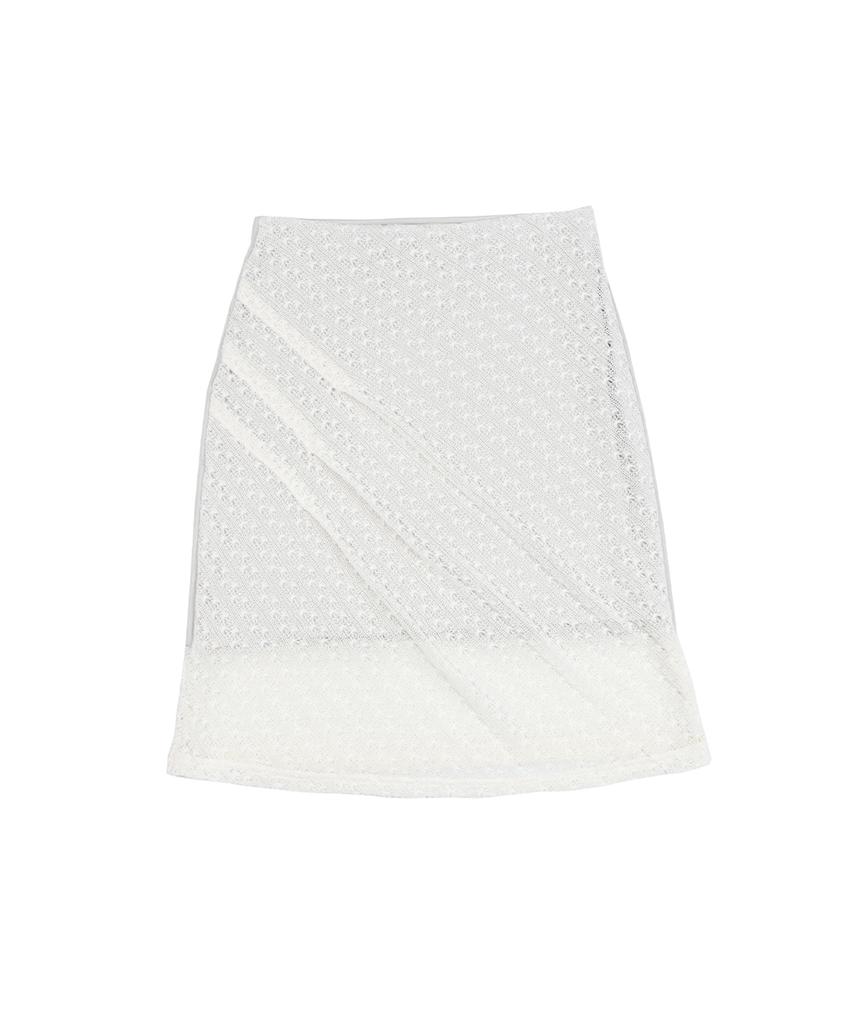 Safari Sula Explore Scratch Drape Knit Skirt In Neutral