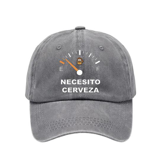 Yousheng Embroidery Pattern Baseball Hat, Adjustable Back Buckle Retro Distressed Style Baseball Cap, Washed Cotton Fabric Outdoor Sunshade