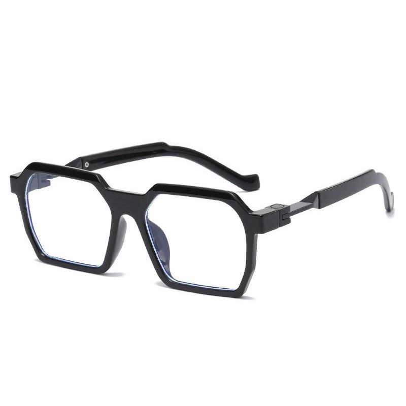 Men Square Shape Sunglasses for Women Classic Vintage Polygon Sun Eyeglasses Classic Geometry Rectangle Sun Eyeglasses Fashion Big Frame Eyeglasses