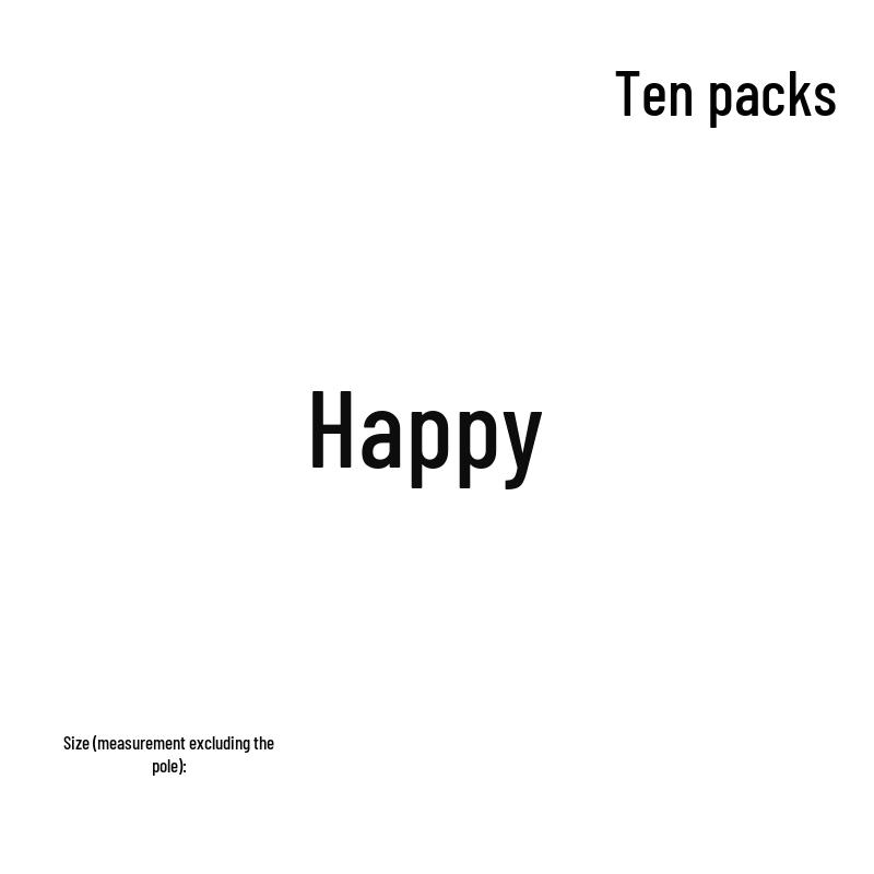 50-Pack Acrylic 'Happy Birthday' Cake Toppers - Popular Party Decorations with Free Shipping