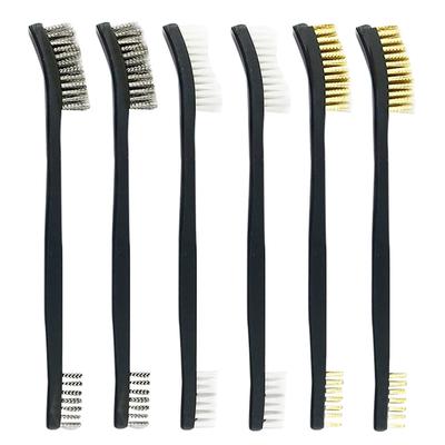 6Pcs Tube Cleaning Brush Brass Brush Double Ended Wire Brush Cleaning Tool