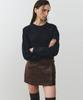 NOIRER FOR WOMAN Heavy Cotton Crop Knit (Navy)