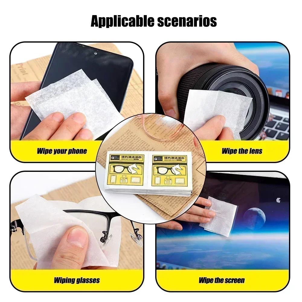 200 Bucăți Șervețele Ochelari Anti-ceață Pânză Curățare Ecran Accesorii Șervețel cu Alcool Șervețele Curățare Lentile Unelte Microfibră
