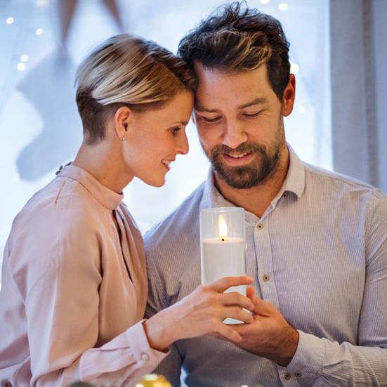 3Pcs Flameless LED Candles Battery Operated Flickering Candles LED Votive Candle Light for Home Cafe Restaurant Decor