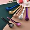 Stainless Steel Spherification Spoon, Slotted Caviar Spoon To Take Out Olives Capers From Jar, Molecular Gastronomy Kitchen Tool