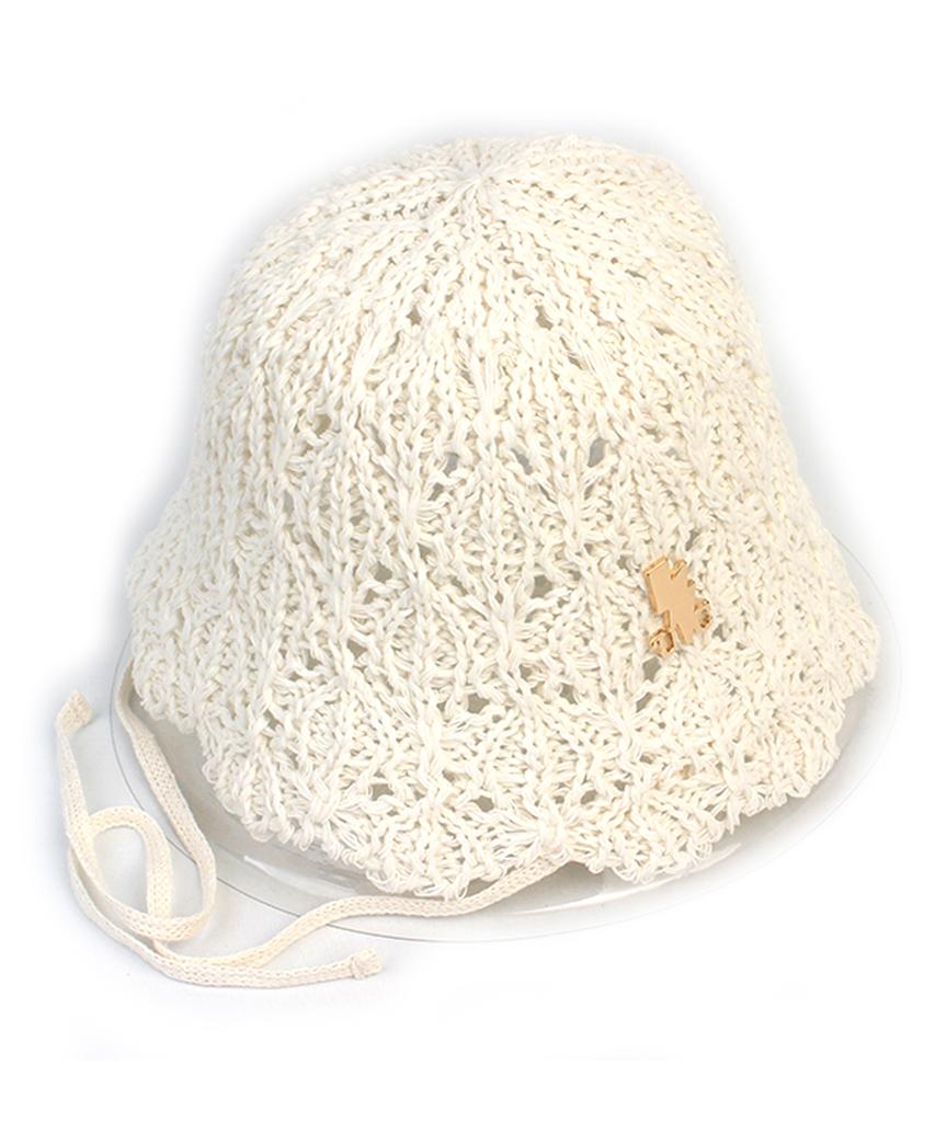 Yunibeosyeolkemiseuteuli Summer String Ivory Bonnet Hat Summer Bucket Hat