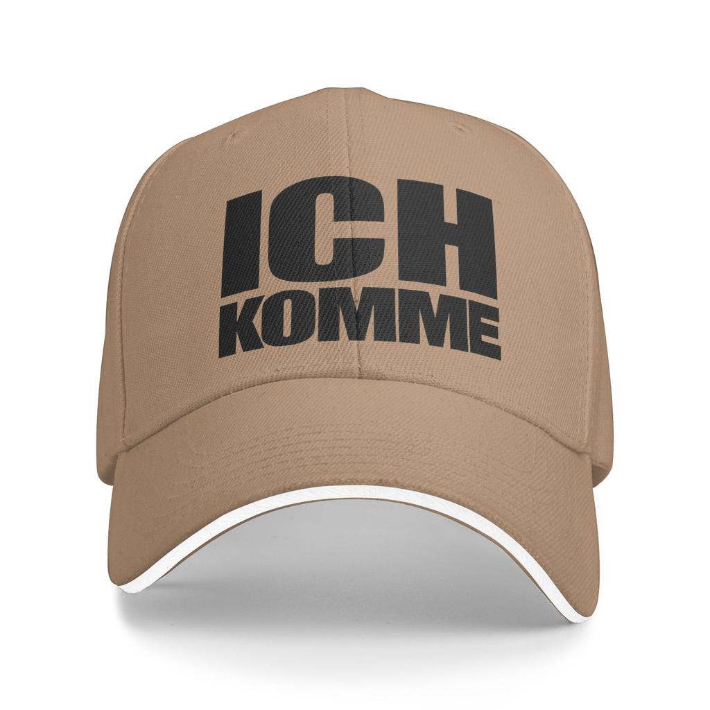 ICH KOMME LOGO Baseball Cap  Unisex Men Design Trucker Hat Summer Casual Running Hippie High Quality Baseball Caps