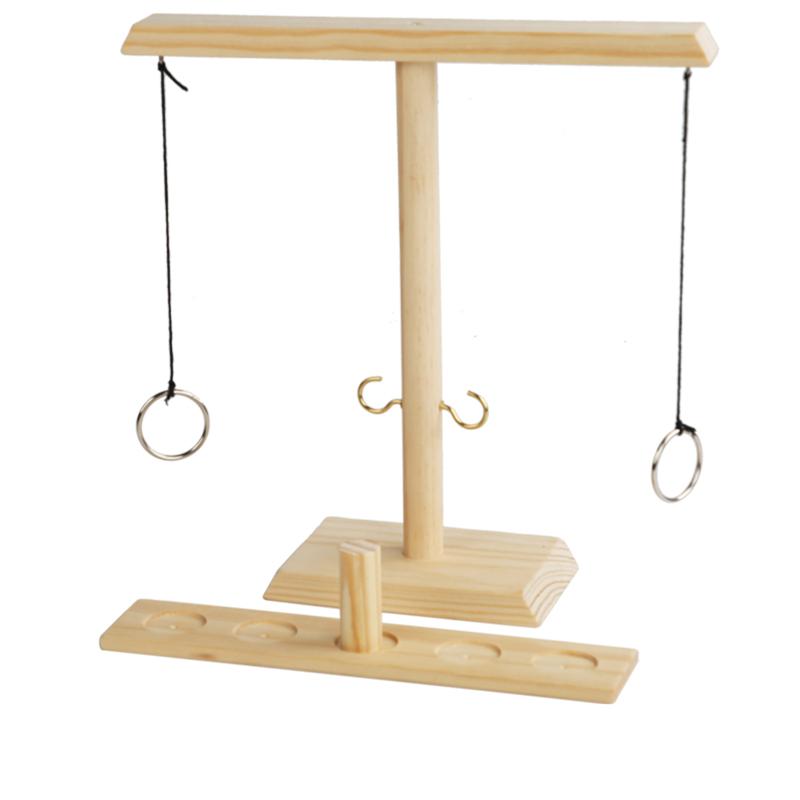 Ringwerpspel voor kinderen en volwassenen, thuisfeestjes, drinkspelletjes, snelle, draagbare houten bordspellen, shotladderpakket, buitenbars