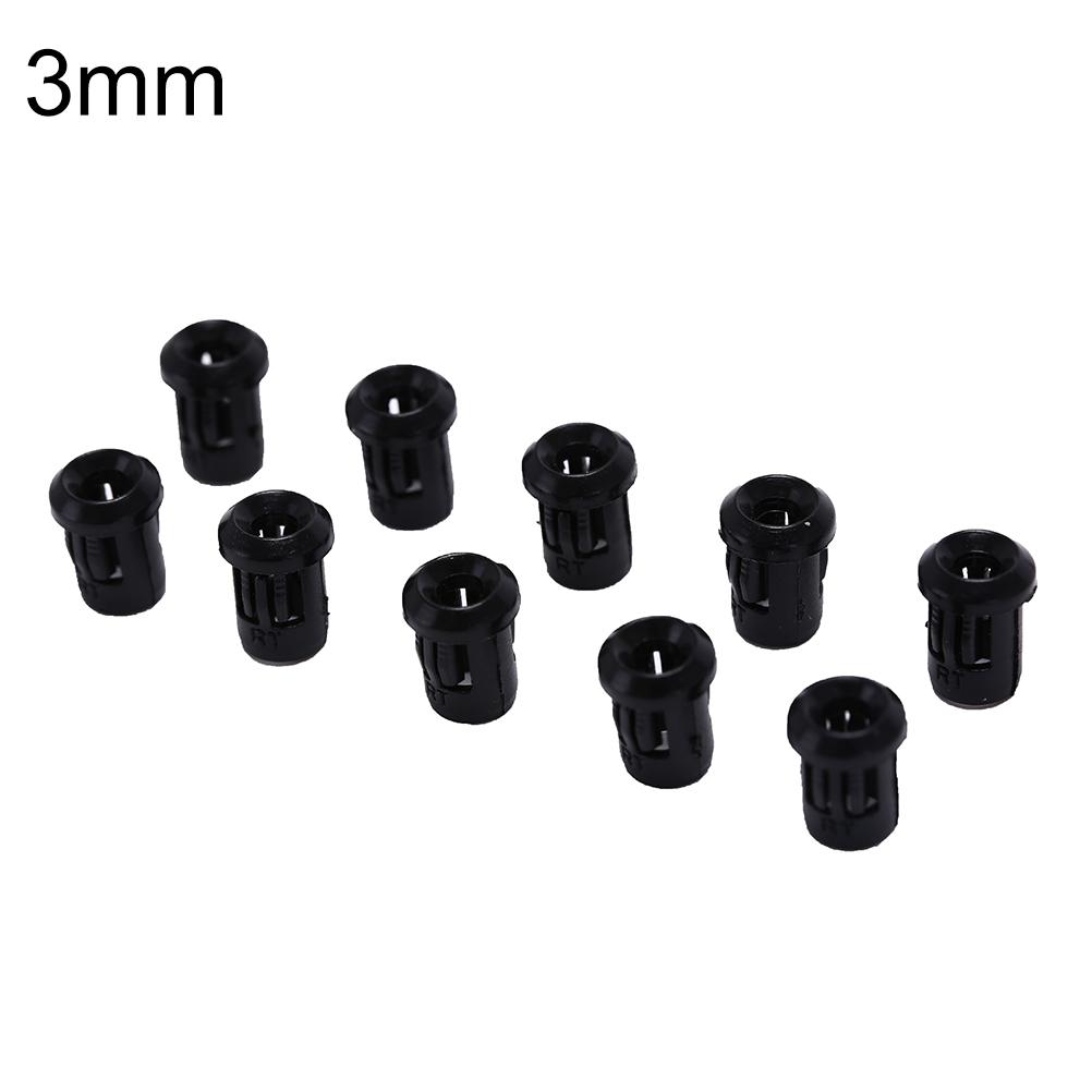 10/20/40pcs Black Plastic Lamp Bases LED Lamp Diode Holder Black Clip Bezel Socket Mount 3mm/5mm/8mm/10mm