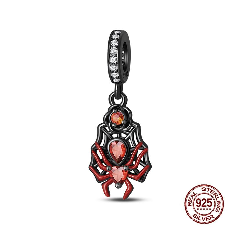 Halloween Charms Bead 925 Silver Luminous Pumpkin Ghost Dangle Fit Bangle Bracelet Necklace DIY Jewelry