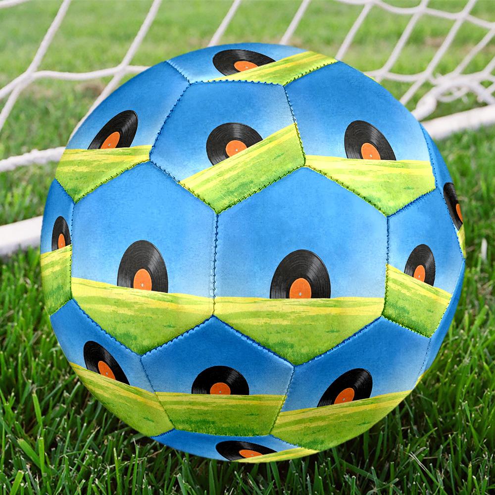 1pc Vinyl Field Theme Soccer Ball Football, Size 5, Lightweight PVC, Outdoor Training Soccer Ball,Gift j61434