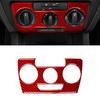 For Jetta Sedan Red Carbon Fiber Manual Climate Control Cover Trim
