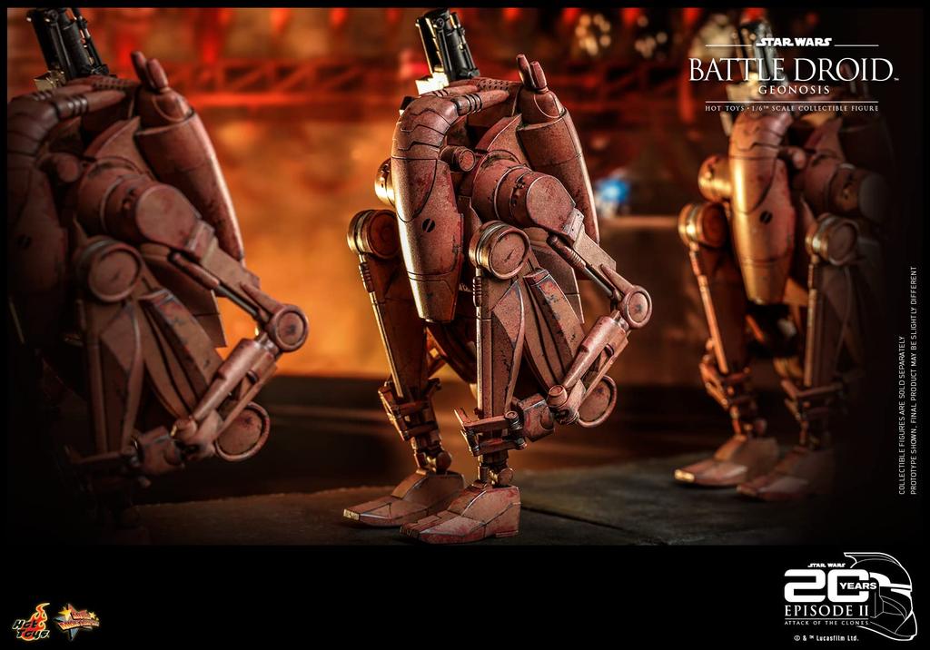 Movie Masterpiece Star Wars Episode II: Attack of the Clones Battle Droid (Geonosis) 16 Scale Figure Brown Height Approx. 31cm MMS649