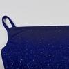 Partykleid für Damen, V-Ausschnitt, ärmellos, Etuikleid, schmale Passform, knielang, einfarbig, Strass-Dekor, elastisch, rückenfrei, Club-Party, Midikleid, Trägerkleid