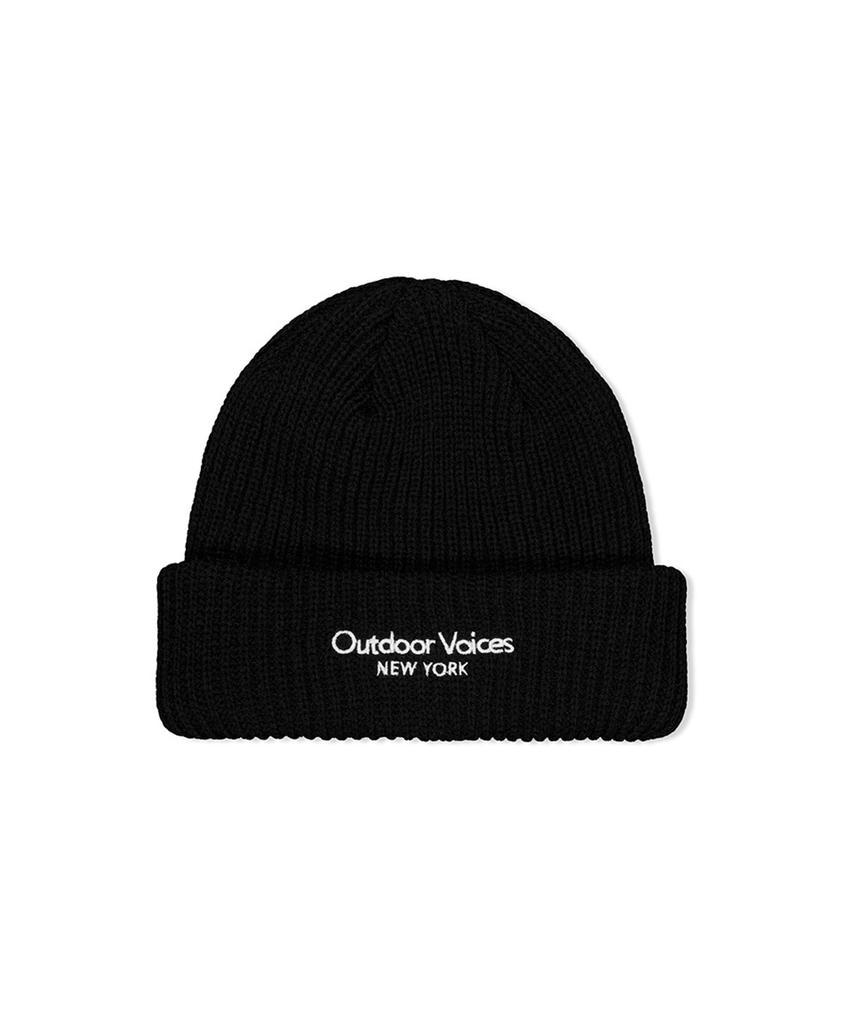 Ausdoeoboiseu Classic Logo Ny Cuff Beanie (Black)