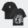 Camiseta Lavada Cosplay Anime Dragon Ball Estampado Bejīta Yonsei Algodón Manga Corta Holgada Grande Casual Deportiva Fitness Camiseta Ropa Harajuku para Hombre