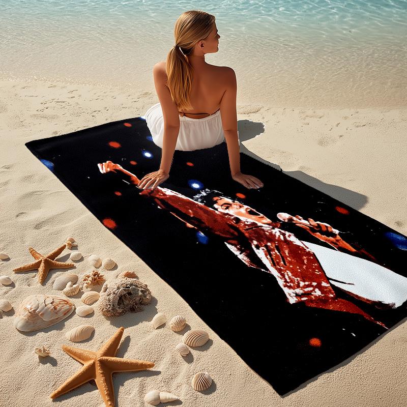 Michael Jackson Stylish Digital Printing Beach Towel Quickdrying Absorbent Blanket For Beach Pool Gym Travel