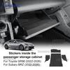 Suede Sticker Car Passenger Storage Cabinet Decor Interior Trim For Subaru ZD8 BRZ Toyota ZN8 GR86 2021 2022 2023 2024 2025 2026