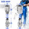 8x Pressure Washer Adapter Set,High ,Car Washing Joint Fittings for Easy to