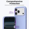 Coque pour iPhone 18 Pro, Protection Silicone Liquide Souple Slim Anti-Rayures - Lavande