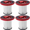 4balení 12040193 Filtr pro bezdrátový vysavač Bosch Unlimited Serie 7 BKS711XXL BBS711W BBS712A BCS711GB BKS711MALL, Omyvatelný HEPA filtr