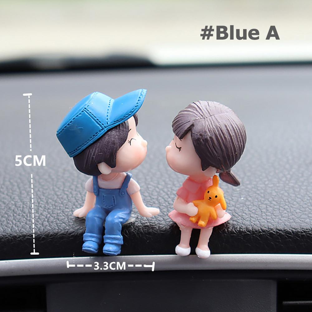Anime Car Interior Decoration Cute Kissing Couple Action Figure Auto Dashboard Decoration For Car Accessories Interior Woman