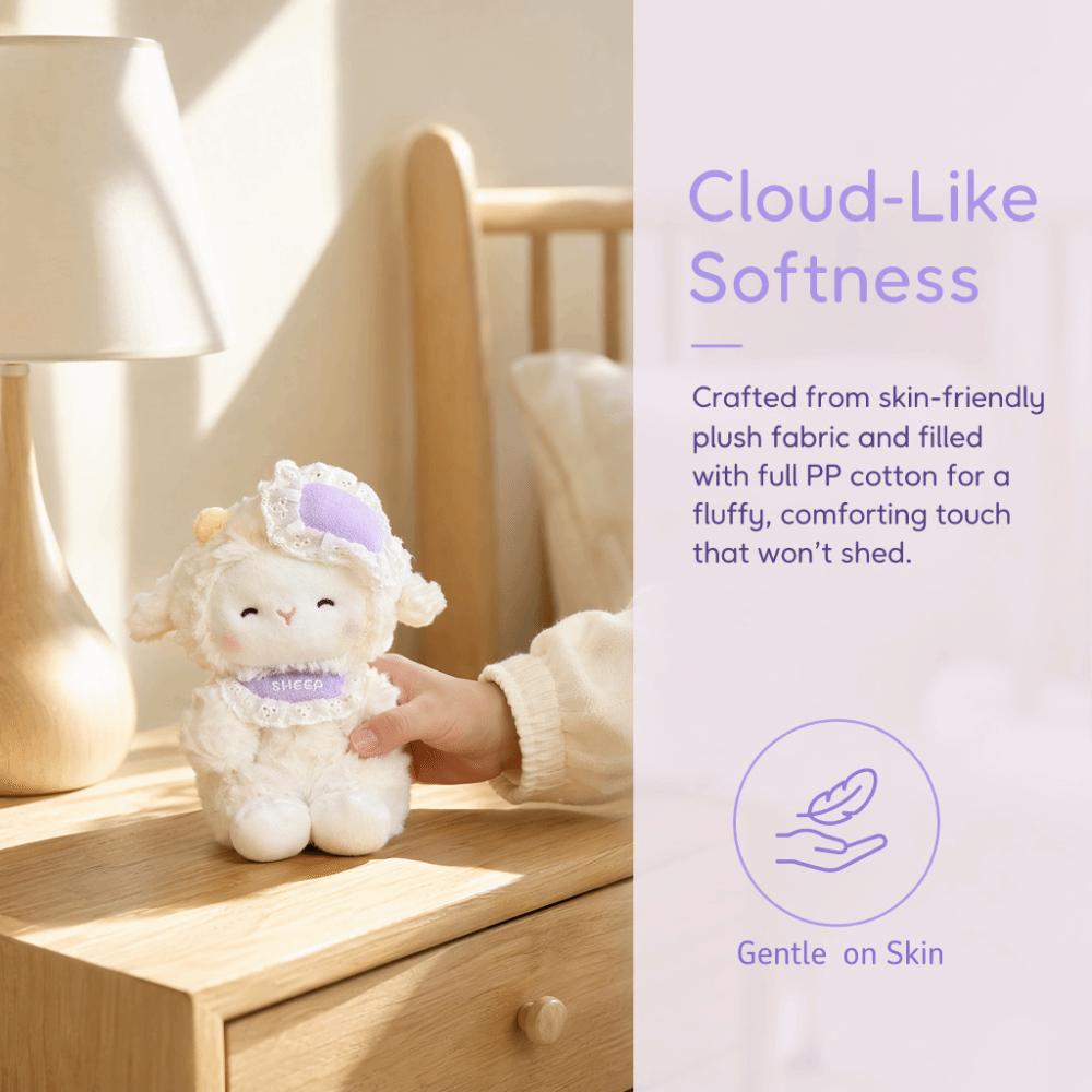 Plush Lamb Doll PP Cotton Lamb Keychain Ornament Sweet Bag Pendant Charm  Backpack Hanging Decor