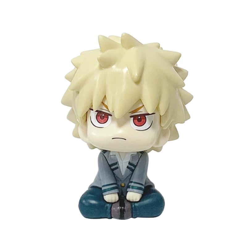 Raktáron 11cm My Hero Academia Akciófigura Midoriya Izuku Bakugou Todoroki Szó Figura PVC Gyűjthető Modell Babák Játék Ajándékok