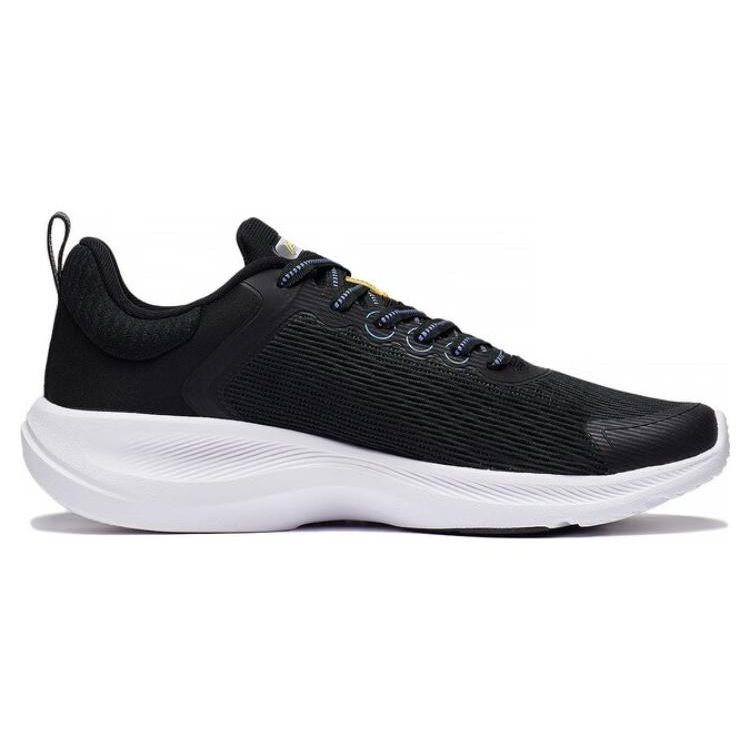Li Ning Lan Guang Breathable Resilient Wear-Resistant Low-Top Badminton Shoes Men Shoes Black Yellow Blue AFVT011-1