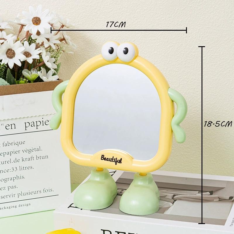 Big Eyes Cute Makeup Mirror Decorative Mirrors Desktop Bedroom Home Student Dormitory Portable Small Mirror Adjustable Angle
