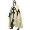 Halloween Cosplay Medieval Costume Men Teutonic Knight Crusader Tunic & Cloak Surcoat Reenactment LARP