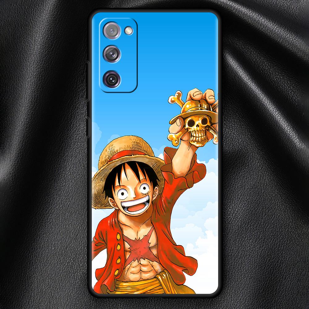 One Piece Cartoon TPU-Hülle für Samsung Galaxy S22 Ultra S20 FE S21 Plus S10 S9 S8 S10e S7, weiche Schutzhülle zur Verhinderung von Herbst