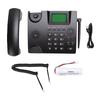 2G GSM Cordless Phone Dual SIM Desktop Landline Phone with 2.4 Inch Display Radio Alarm Clock Function for Home Hotel