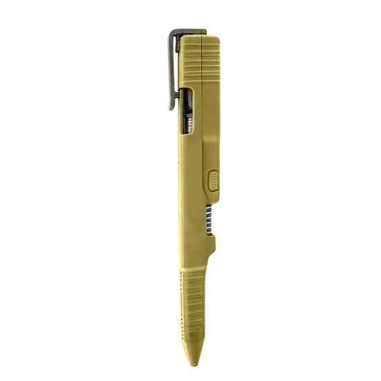 Ballpoint Pen 3D Printed Tactical Slide Action Pen Lightweight Durable PLA Body Smooth Gel Ink Refillable Writing Tool