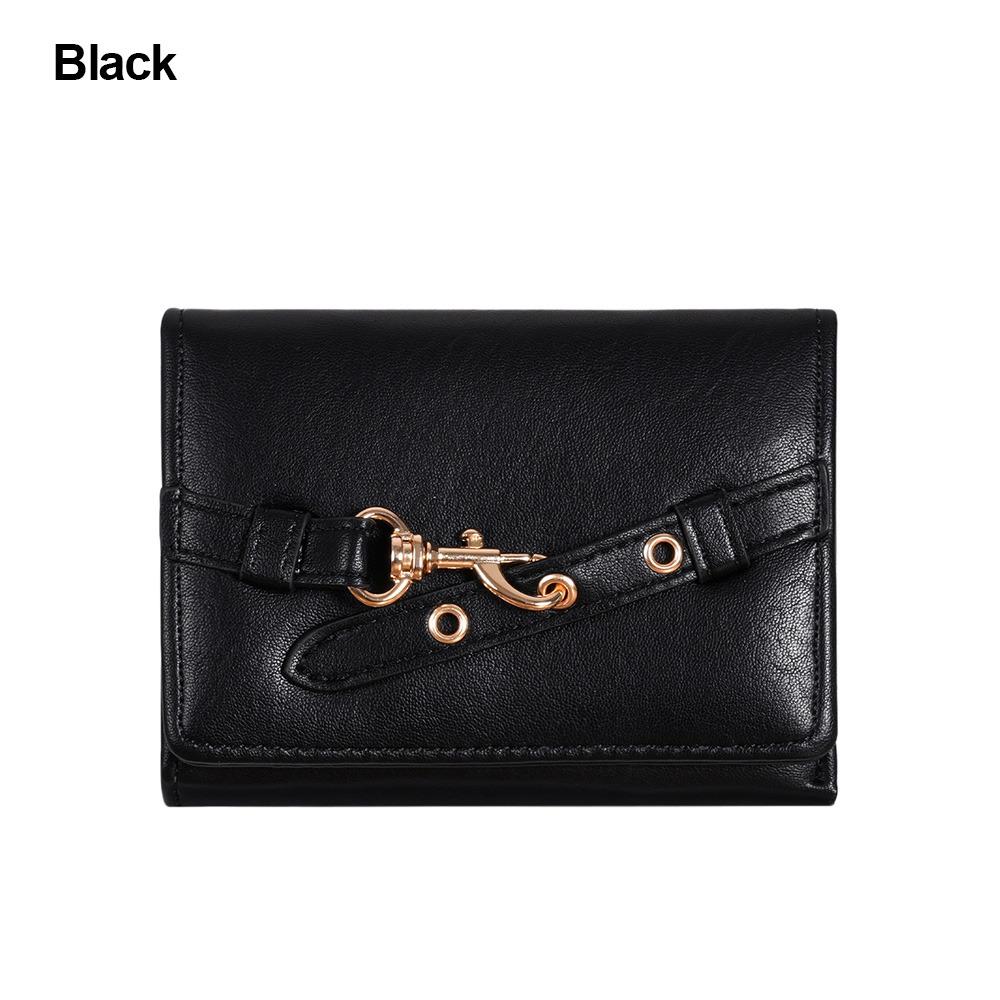 New Pouch PU Leather Wallets Money Bag Large Capacity Short Hasp Fold-over Purses Card Holder Women Wallets
