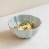Premium Sense Simple Ceramic Bowl Home Daily Rice Bowl Light Green Salad Bowl Fruit Bowl Creative Wavy Soup Bowl