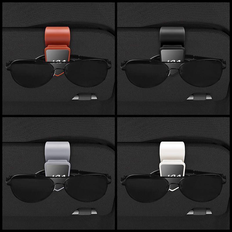 Car Sun Visor Sunglasses Storage Clip Glasses Clip Card Ticket Holder For KIA Rio Soul Seltos Forte K5 K3 Niro Sorento Sportage Zpjm80