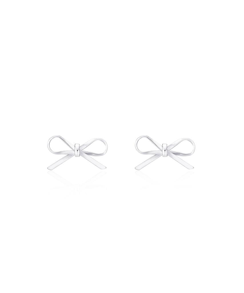 Has Hu009 Ribbon Bow Mini Earrings