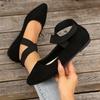 Shoes Female  Ankle-wrap Women's Flats Daily Casual Flats Women Pointed Toe Shallow Soft Bottom Plus Size Shoes Women