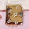Kawaii Daisies Transparent Mini 3 Ring Binder Loose-leaf Notebook Diary Journal Note Book Scrapbooking Office School Supplies