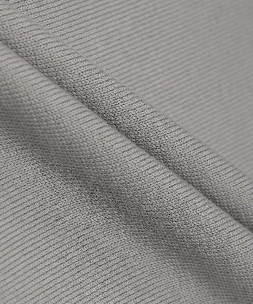 247Silijeu Supima Cotton Collared Half Knit Light Gray (Type A)