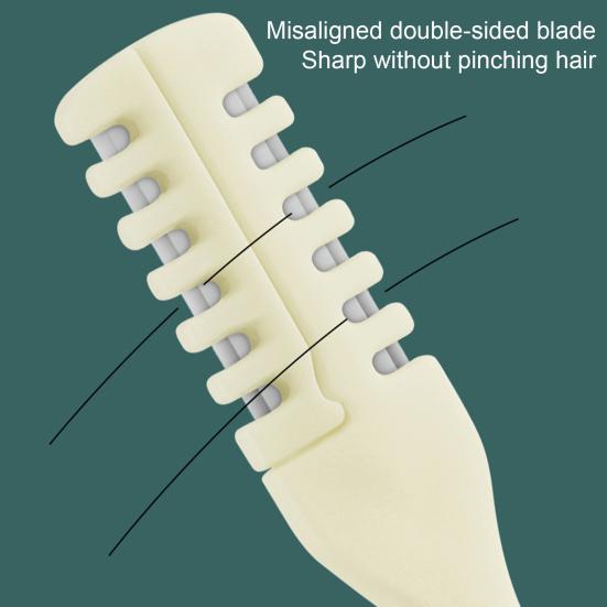 Nasal Hair Cutter Split Ends Trimmer Set 360-degrees Rotation Nose Trimmer Tweezers Portable Manual Hair Removal Tool for Men Women