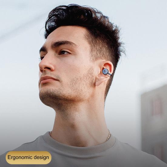Clip Ear Wireless Headphones Bluetooth-compatible 5.3 Noise-Cancelling Sports Long Battery Life Earphone Sports