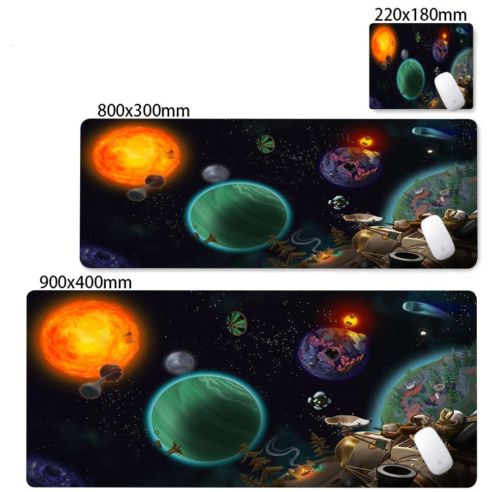 Mouse Pad XXL Anime Gamer Outer Wilds Mousepad Laptop Universe Space Solar System HD Desk Mat PC Gaming Accessories Keyboard Pad