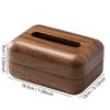 1Pc Durable Wooden Tissue Box Cover Simple Large Capacity Tissue Box Holder Elegant Napkin Dispenser for Hotel